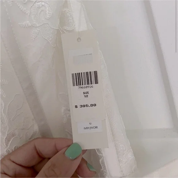 V. Chapman White Lace Wedding Dress - Picture 8 of 9